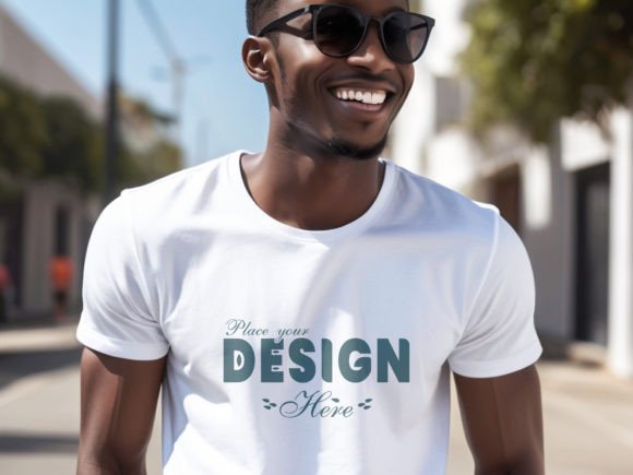 Download Nice Man White T-shirt Mockup Template - Shirt mockup template Collection