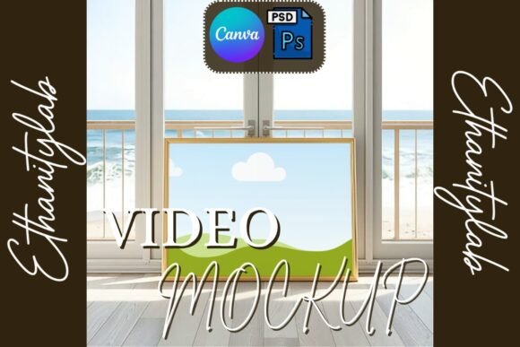 Download Ocean View Video Frame Mockup - Frame mockup Collection