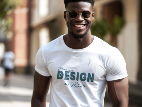 Download Nice Man White T-shirt Mockup Template - Shirt mockup template Collection