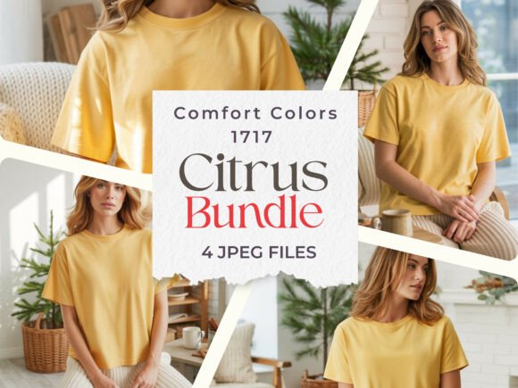 Download Comfort Colors Citrus POD Mockup Bundle - Pod mockup Collection