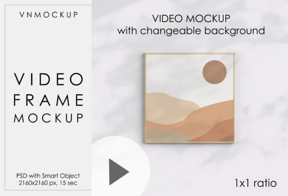 Download Video Frame Mockup, Square Frame - Frame mockup Collection