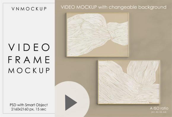 Download Video Frame Mockup, Horizontal Frames - Frame mockup Collection