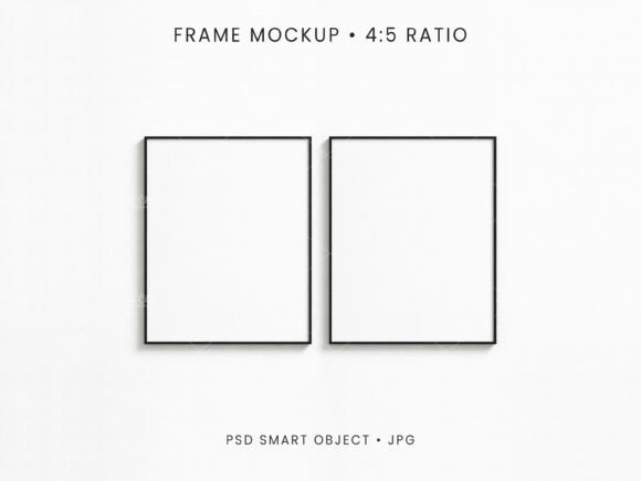 Download 4:5 Frame Mockup PSD JPG | Set of 2 - Frame mockup Collection